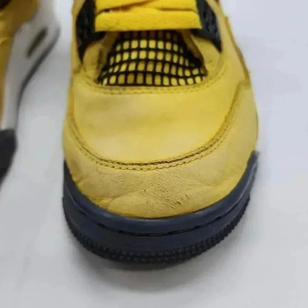 Nike Air Jordan Men's 4 Retro Lightning 2021 Tour Sneaker Shoes Yellow Size 7.5